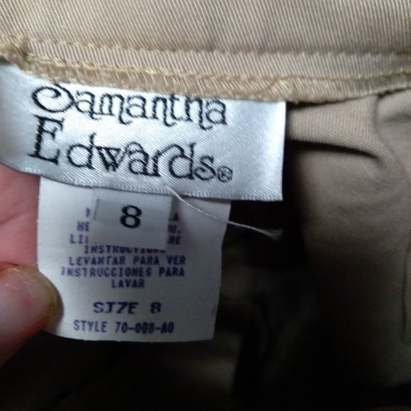 SAMANTHA EDWARDS TAN SHORTS. NWT. SIZE 8 - Picture 7 of 9